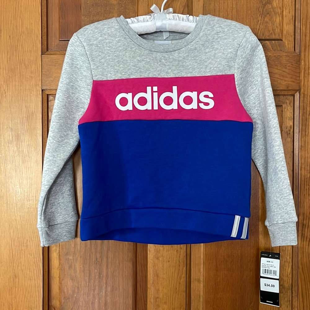 Adidas Girls Multi Colored Sweatshirt Size 6x